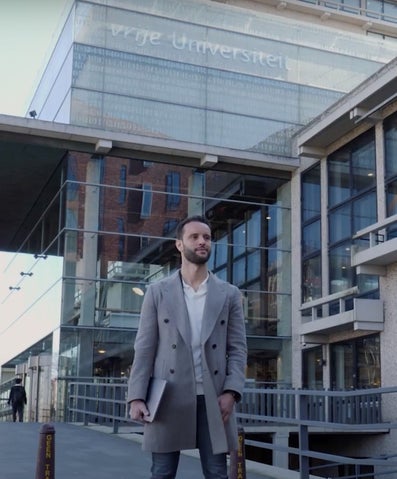 Azzeddine el Attoti voor de VU Amsterdam