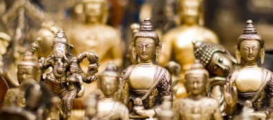 Gouden boeddha beelden 