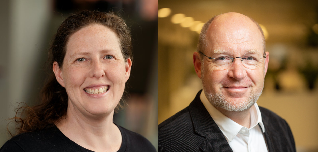 Double portrait of Esther Schagen and Silvester Draaijer