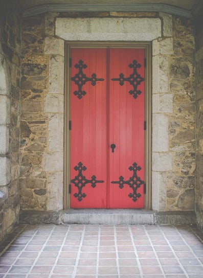 old red door