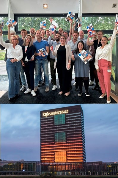 Inhouse groep gediplomeerden van RWS en RWS gebouw