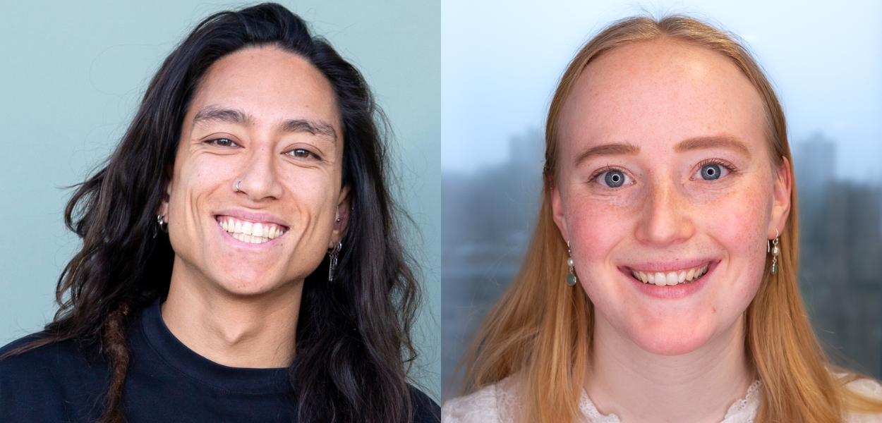 Double portrait of Galoeh Adrian Noviar and Parel Janse