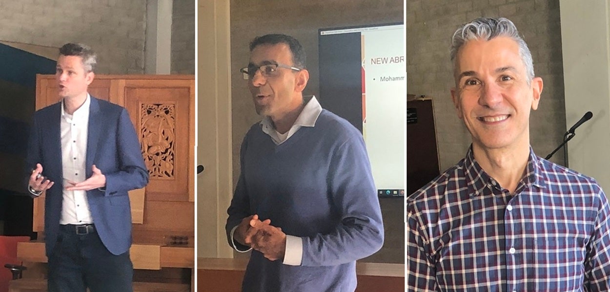 ABRI PhD Day 2026. David Kroon, Mohammad Rezazade Mehrizi and Emilio Castilla 