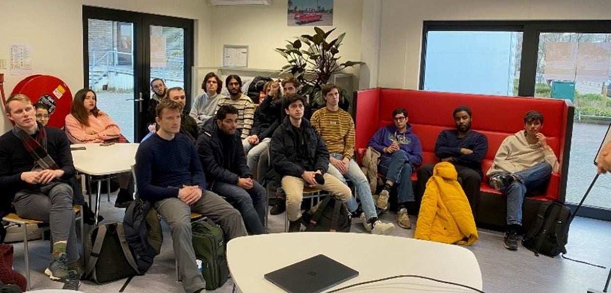 Listening Attentively during the Start-up Pitches at VU StartHub