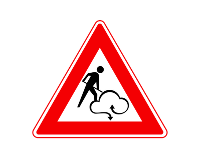 Sign work in progress