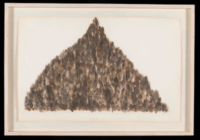 Kunstwerk 'Zonder Titel' uit 1982, door Carel Visser (1928-2015)