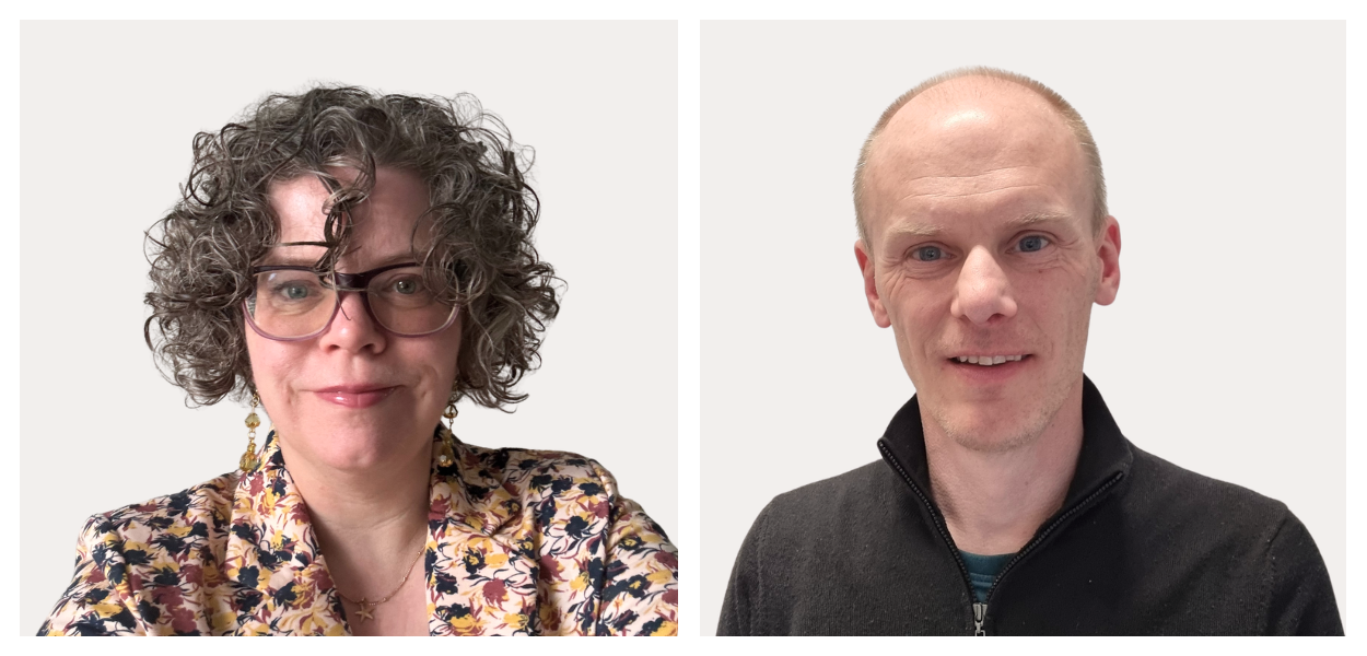 Double portrait of Franciska Koens and Paul Houben