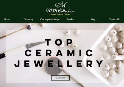 Screenshot of the MM Collection website