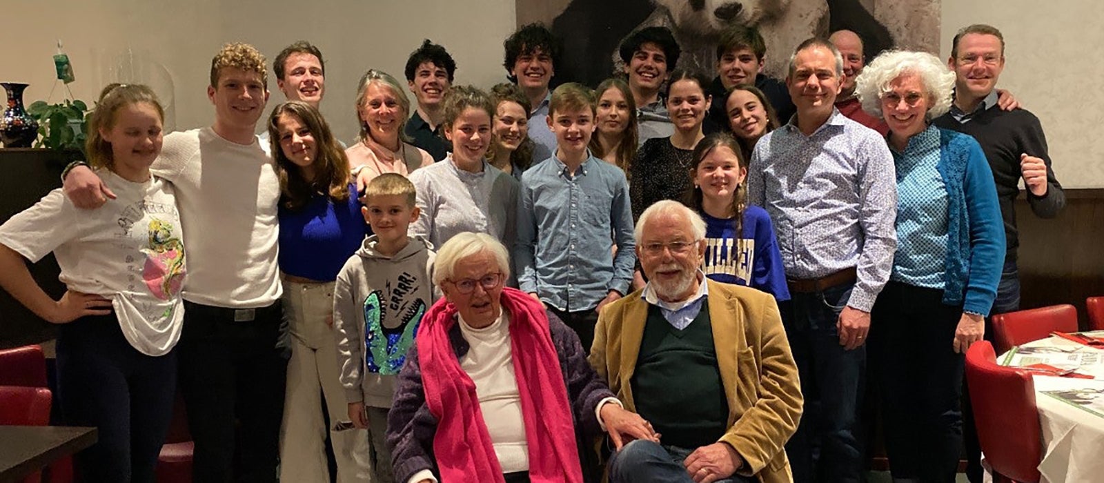 A group of people at a reunion