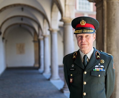 A man in a military uniform