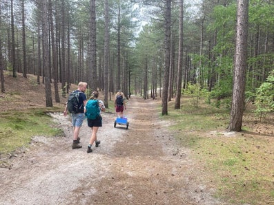 Hydrology students doing fieldwork