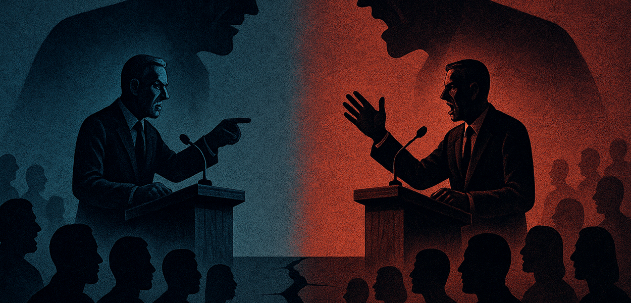 Politici met elkaar in debat