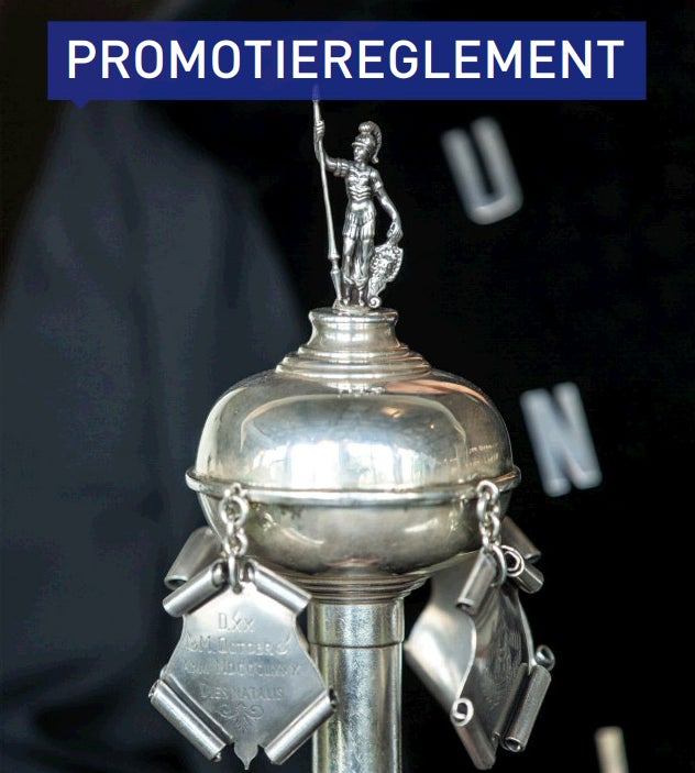 Promotiereglement met afbeelding van pedelstaf