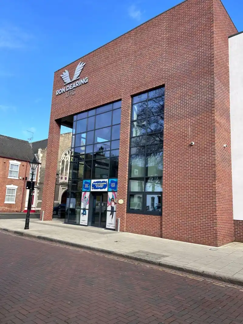 The outside of the Ron Dearing UTC building