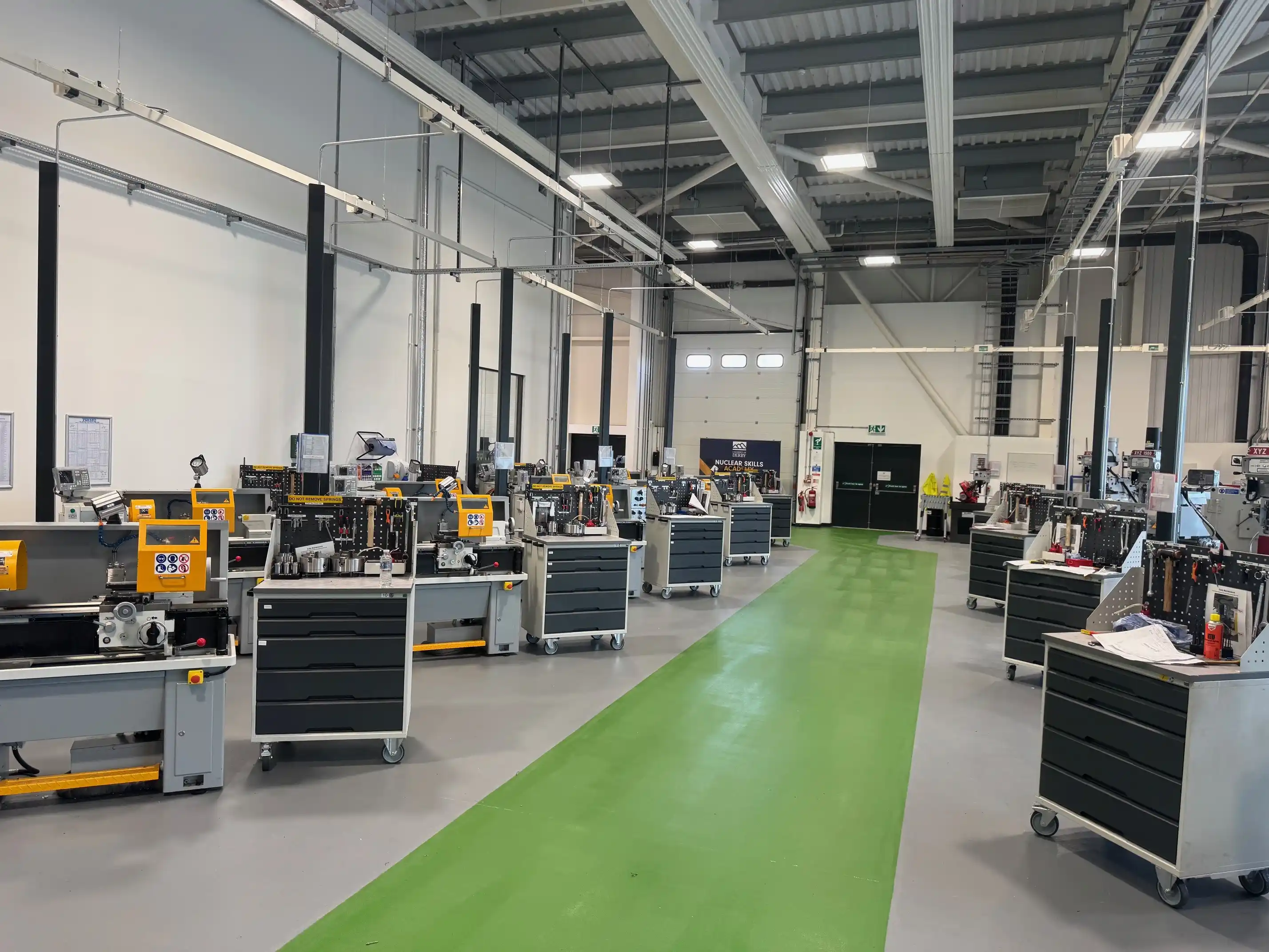 a workshop setting at The University of Derby (Rolls-Royce Nuclear)