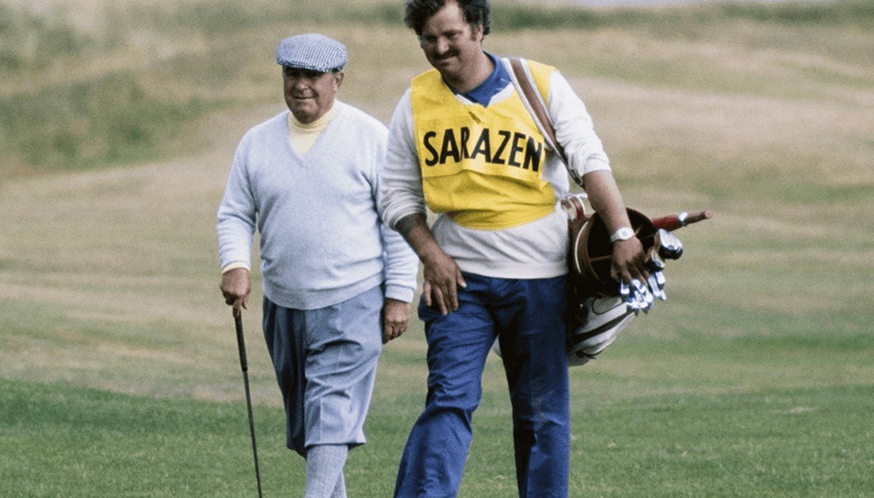 Gene Sarazen in his final Open appearance