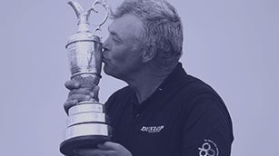 Darren Clarke kisses the Claret Jug