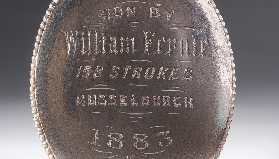 The medal presented to Willie Fernie following his Open win in 1883