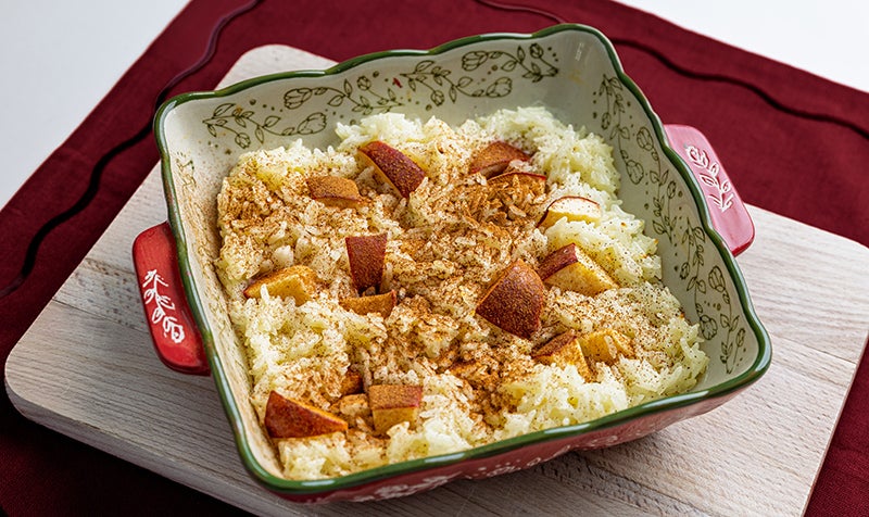 Gebackener Apfel Milchreis
