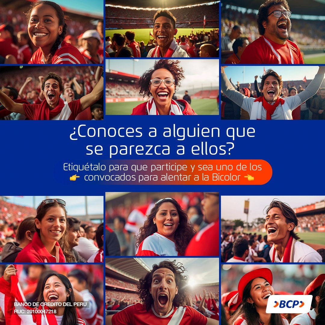 Campaña del Banco de Crédito del Perú, "La Convocatoria", realizada con IA.
