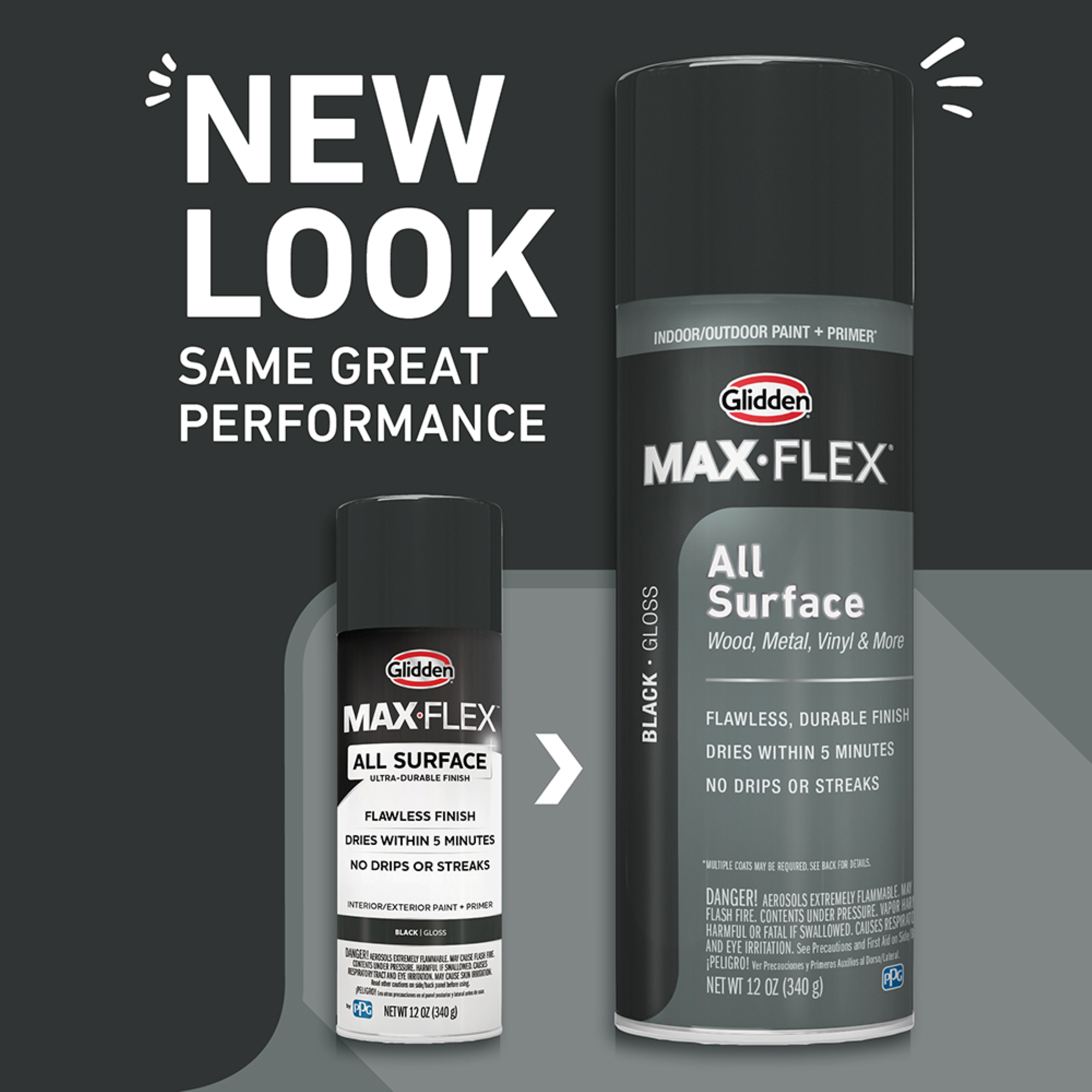 Glidden Max-Flex All Surface Spray Paint - Satin - Professional