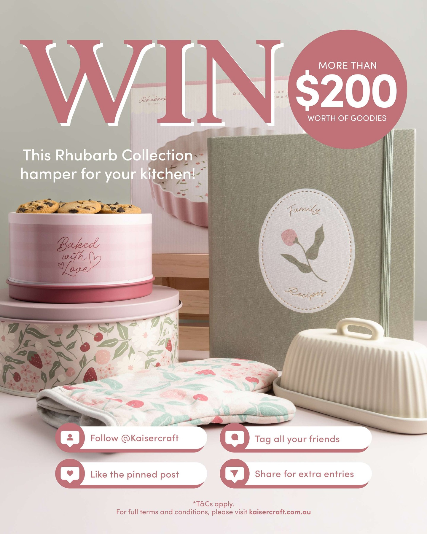 Kaisercraft Rhubarb Collection Giveaway Alert