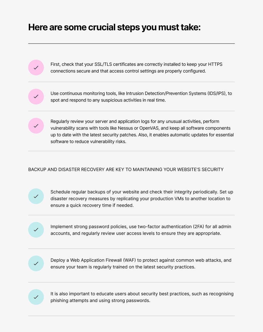 Crucial steps to take when moving to a new website