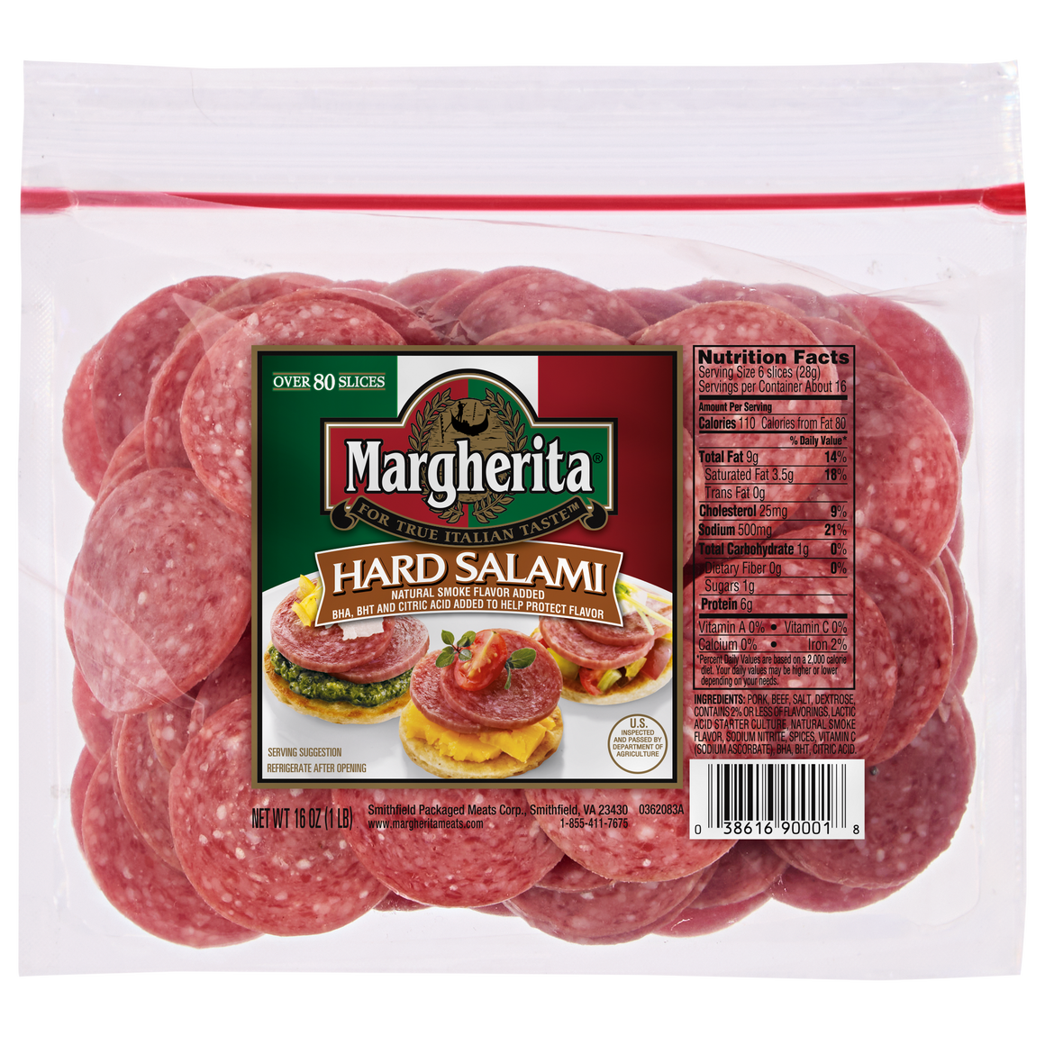 Hard Salami Snack Size 16 Oz.