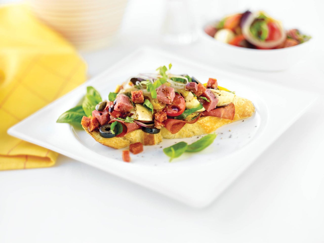 Bruschetta Caprese Salad with Salami, Pepperoni and Capicola | Margherita Meats