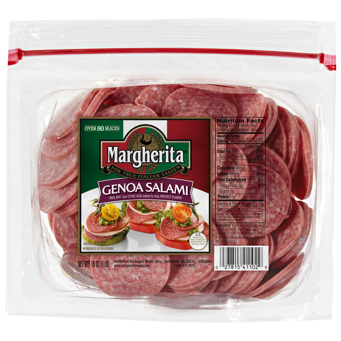 Genoa Salami Snack Size 16 Oz.