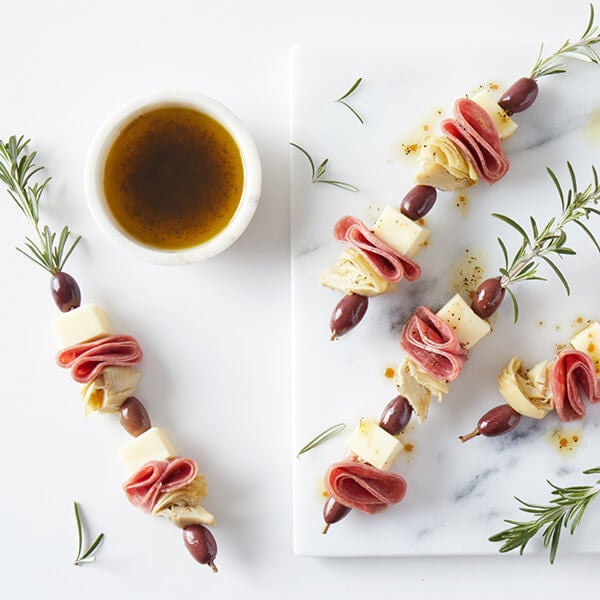 Rosemary Mozzarella Skewers