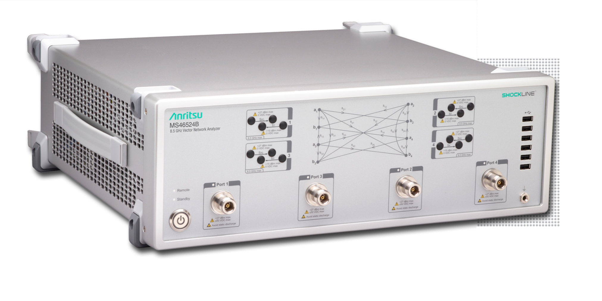 Anritsu MS46524B | 4 Port Performance Shockline VNA(Must be