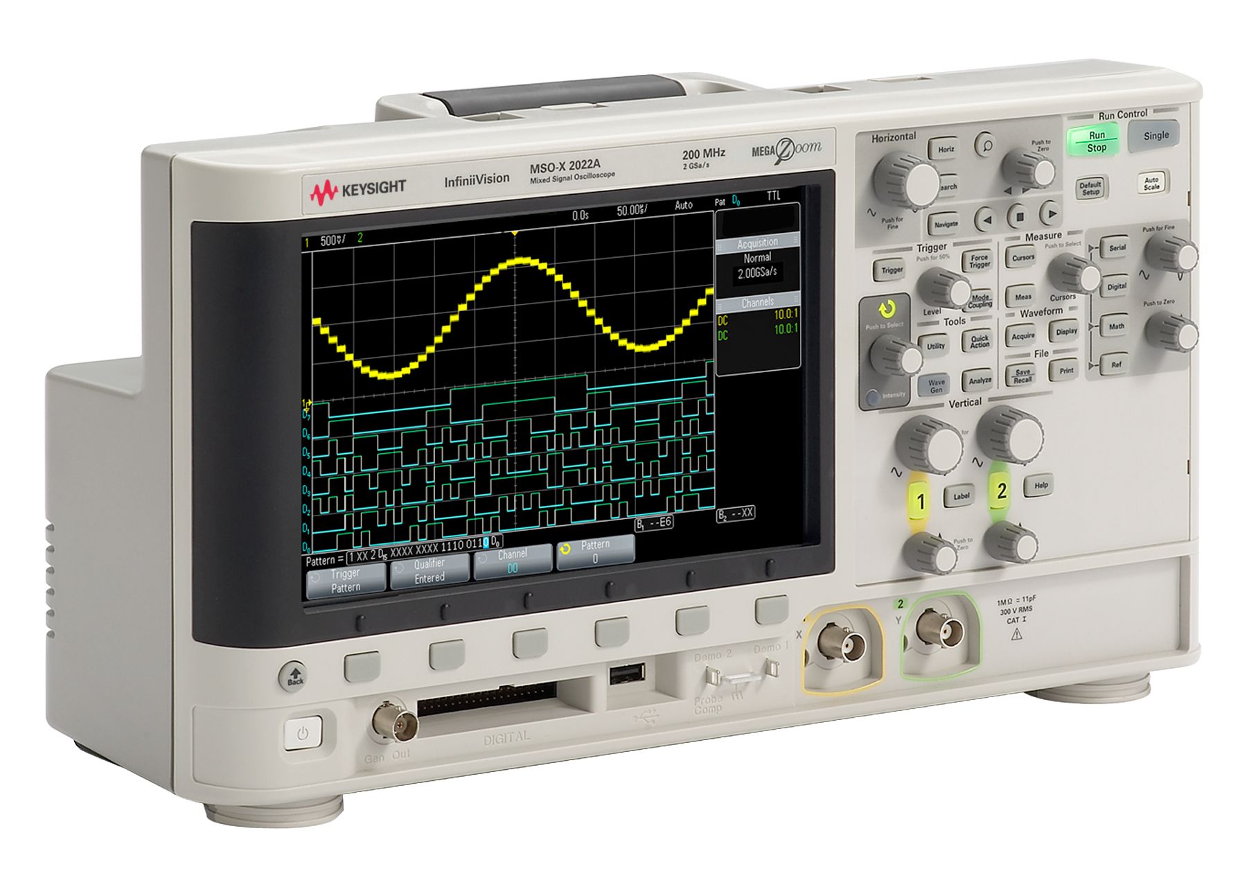 Keysight Technologies (formerly Agilent) MSOX2024A | 200 MHz, 4 Analog + 8  Digital Channels, Digital Storage Oscilloscope | Electro Rent - Rental, New  & Used Test Equipment