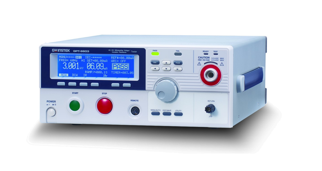 GW Instek GPT-9804 | Performance Hi-Pot Tester, AC/DC/IR/GB 200VA ...
