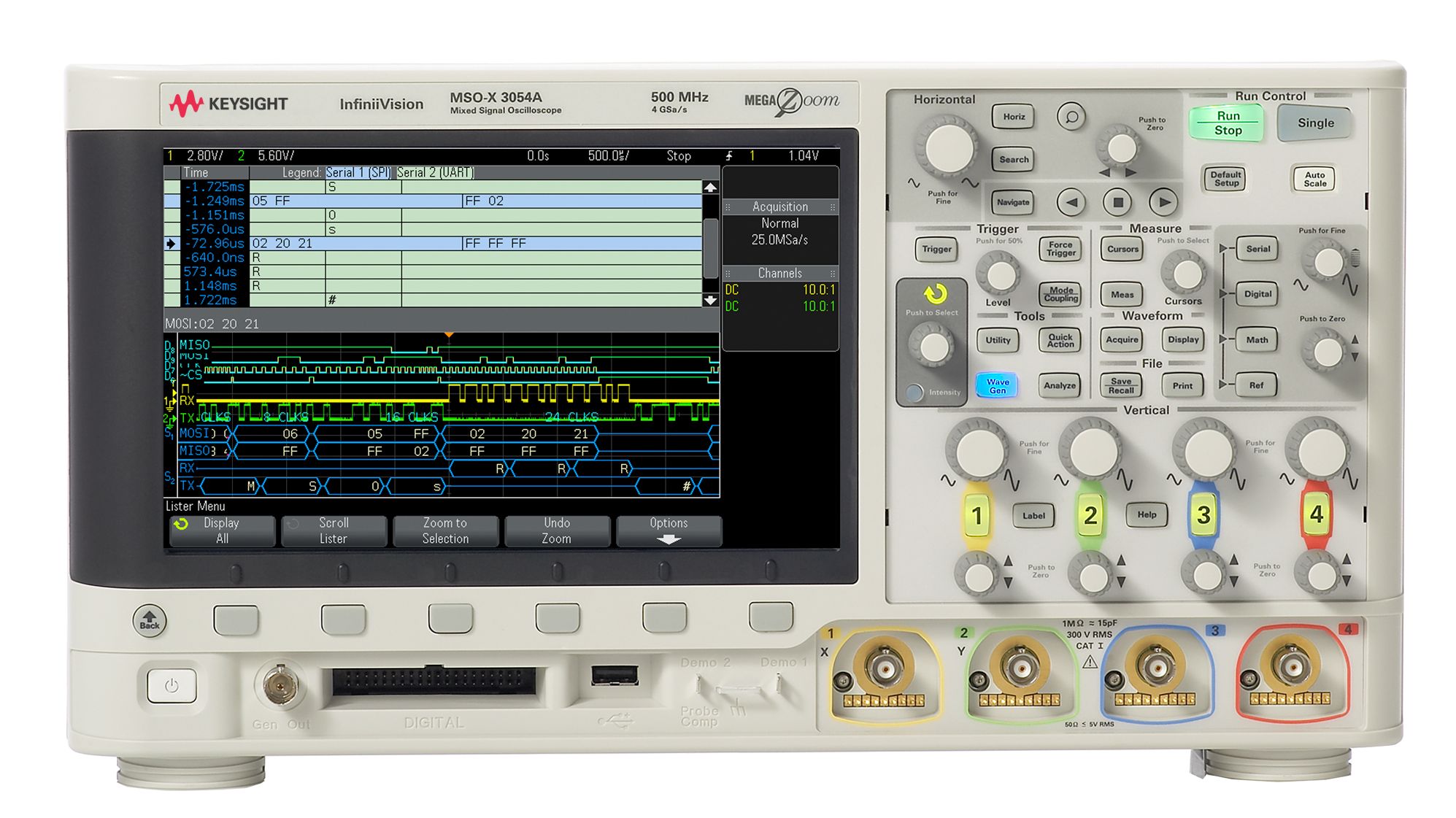 Keysight Technologies (formerly Agilent) MSOX3054A | 500MHz 4