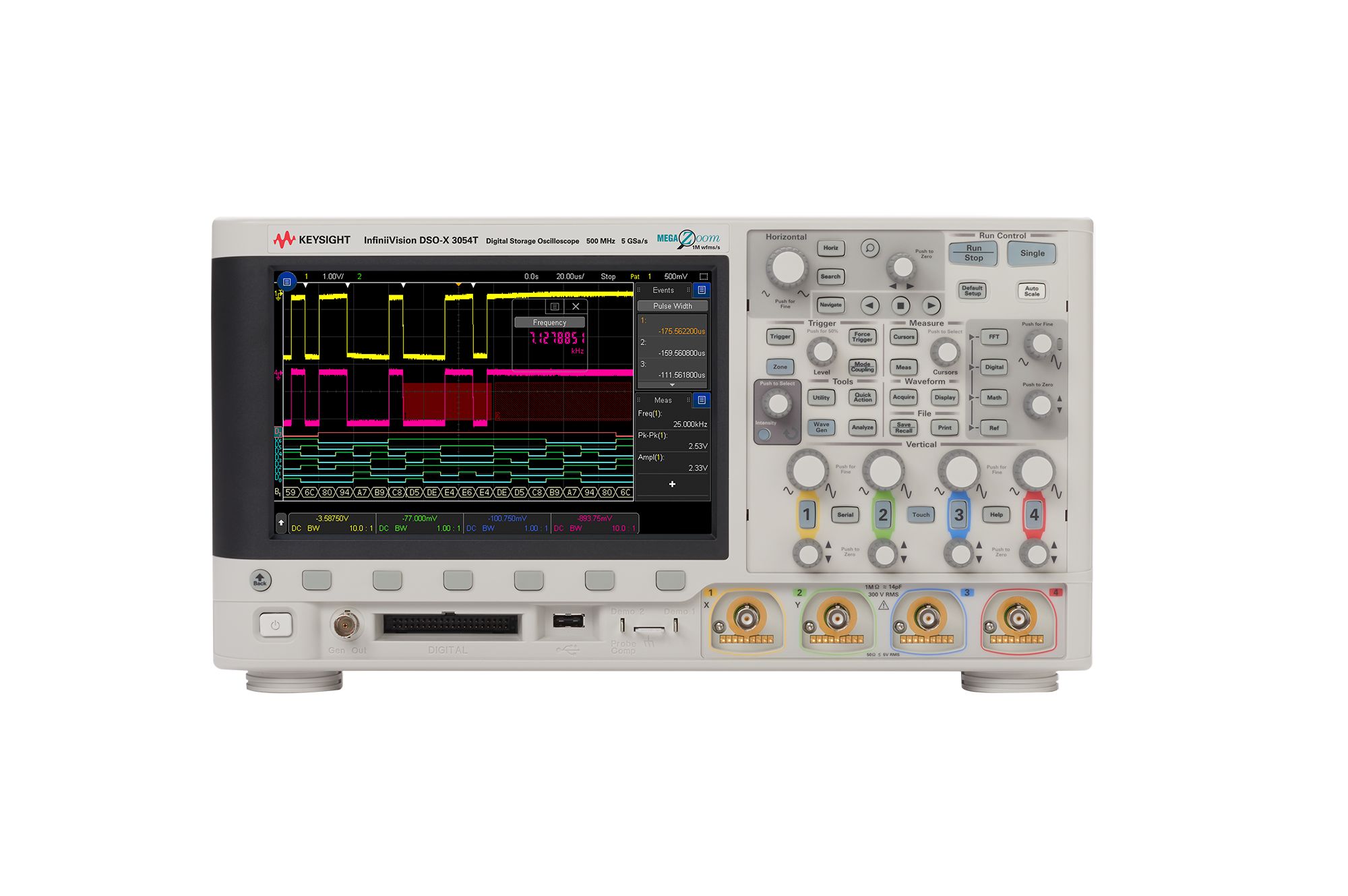 Keysight Technologies (formerly Agilent) MSOX2024A | 200 MHz, 4 Analog + 8  Digital Channels, Digital Storage Oscilloscope | Electro Rent - Rental, New  & Used Test Equipment