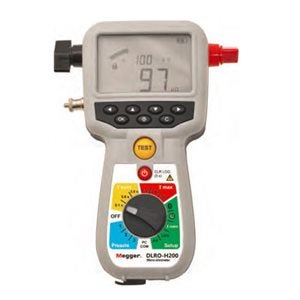Megger DLROH200 | 200A Hand-Held Digital Low Resistance Ohm Meter