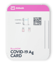 Abbott BinaxNOW™ COVID-19 Ag Card Home Test with eMed Telehealth Services -  1 Pack