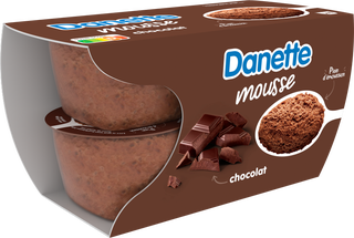 Danette 3 saveurs chocolat au lait/ chocolat noisette/ chocolat
