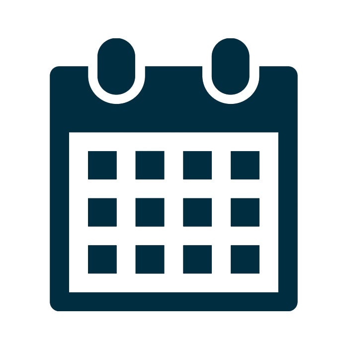 calendar icons made of small squares in a larger square