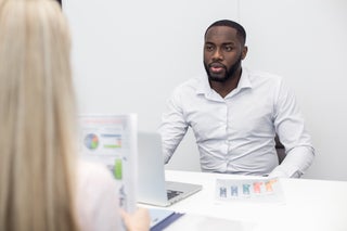 Man considers financial investments