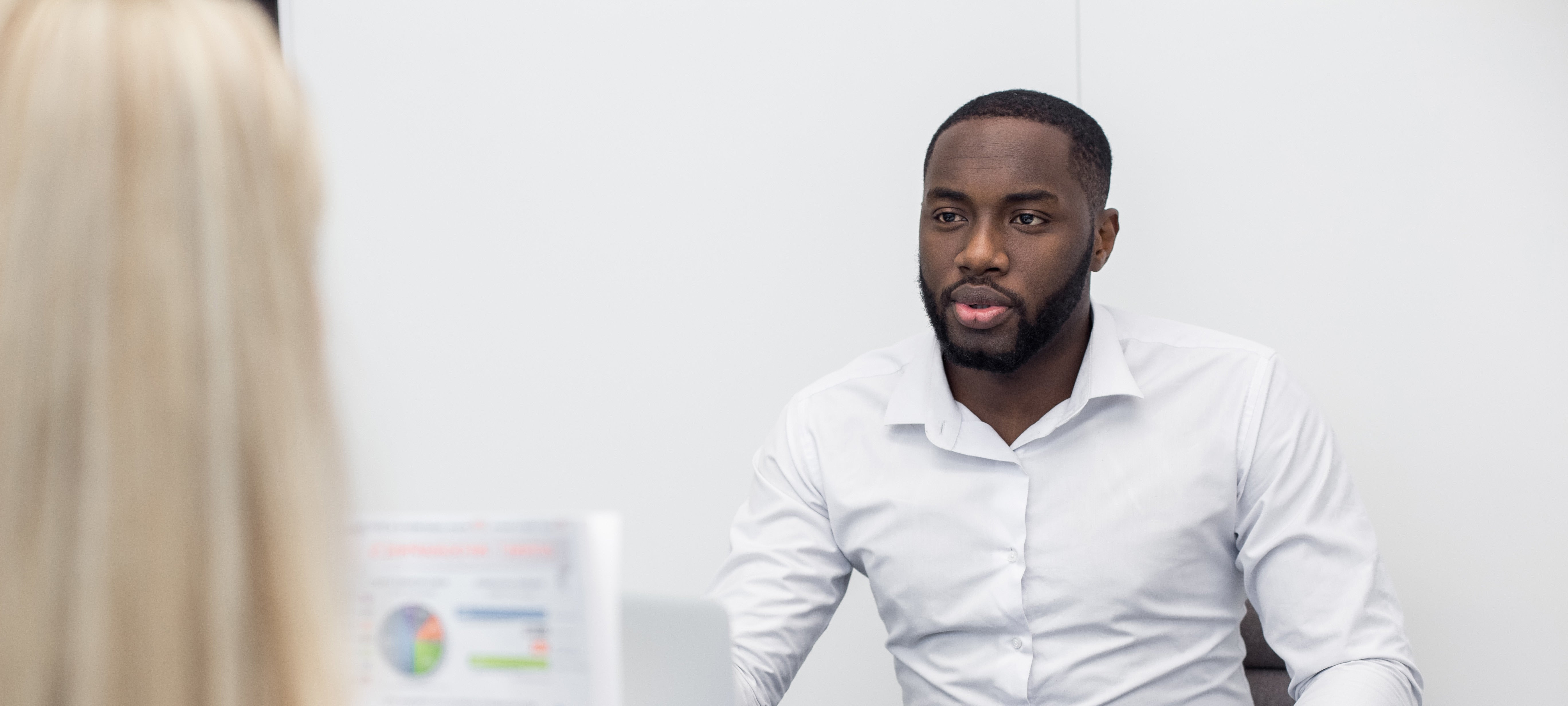 Man considers financial investments