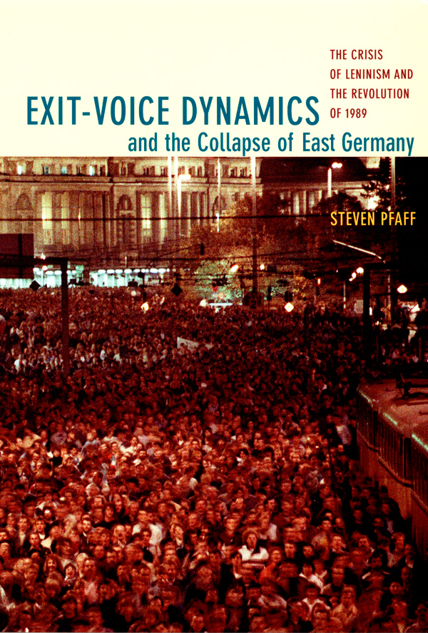 Exit-Voice Dynamics and the Collapse of East Germany cover image
