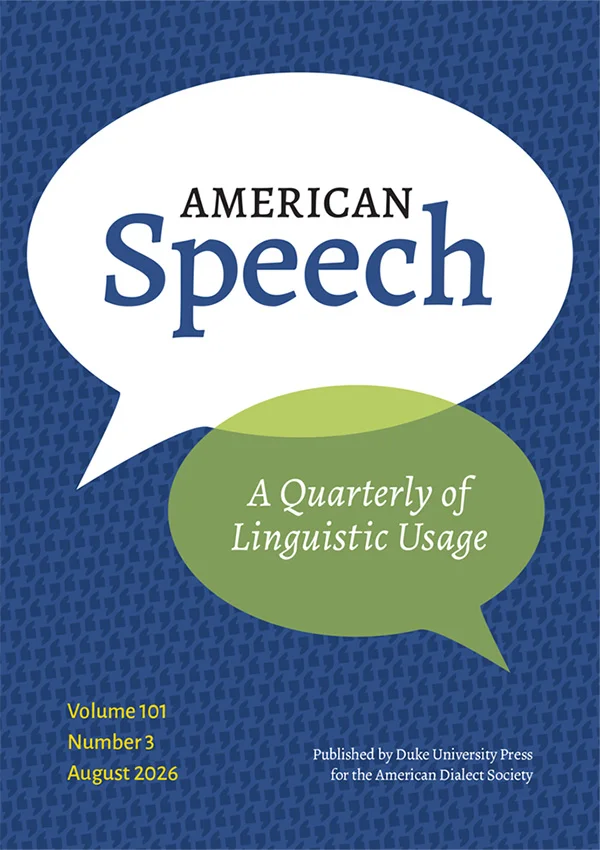 American Speech cover image