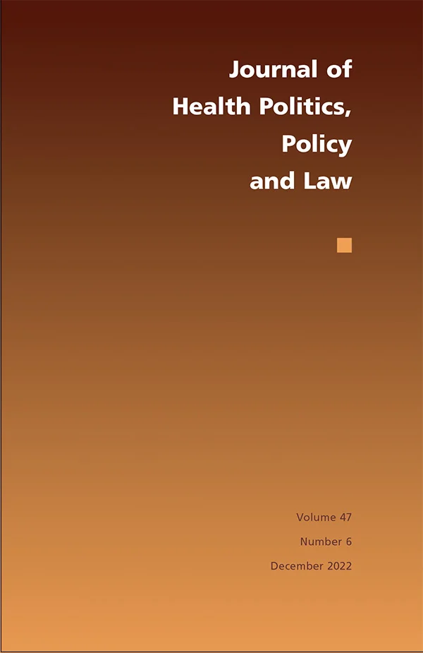 JHP 47:6 cover image