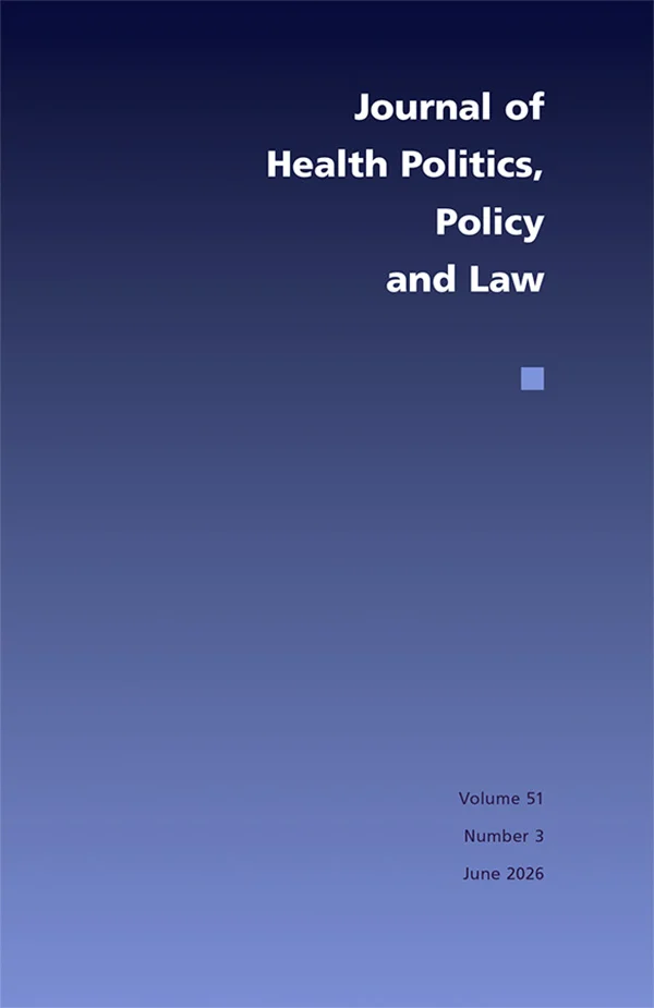 Journal of Health Politics, Policy and Law cover image