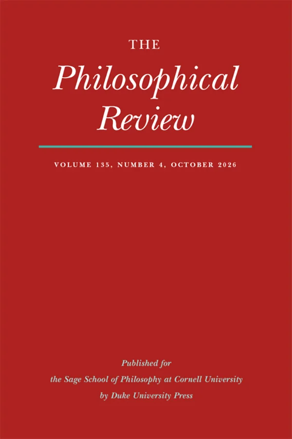 The Philosophical Review cover image