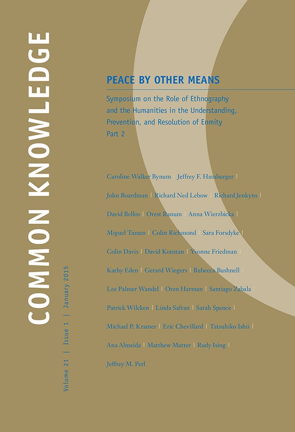 Peace by Other Means: Symposium on the Role of Ethnography and the ...