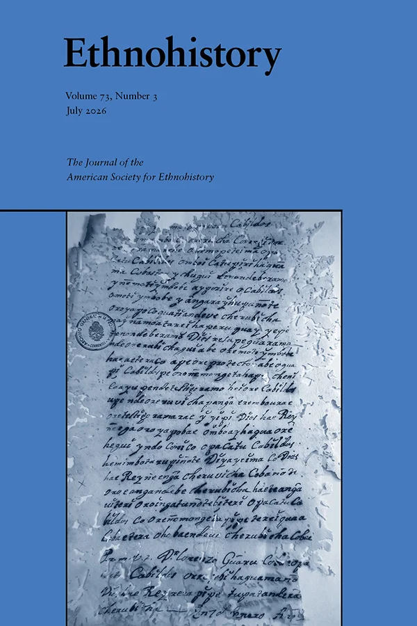 Ethnohistory cover image