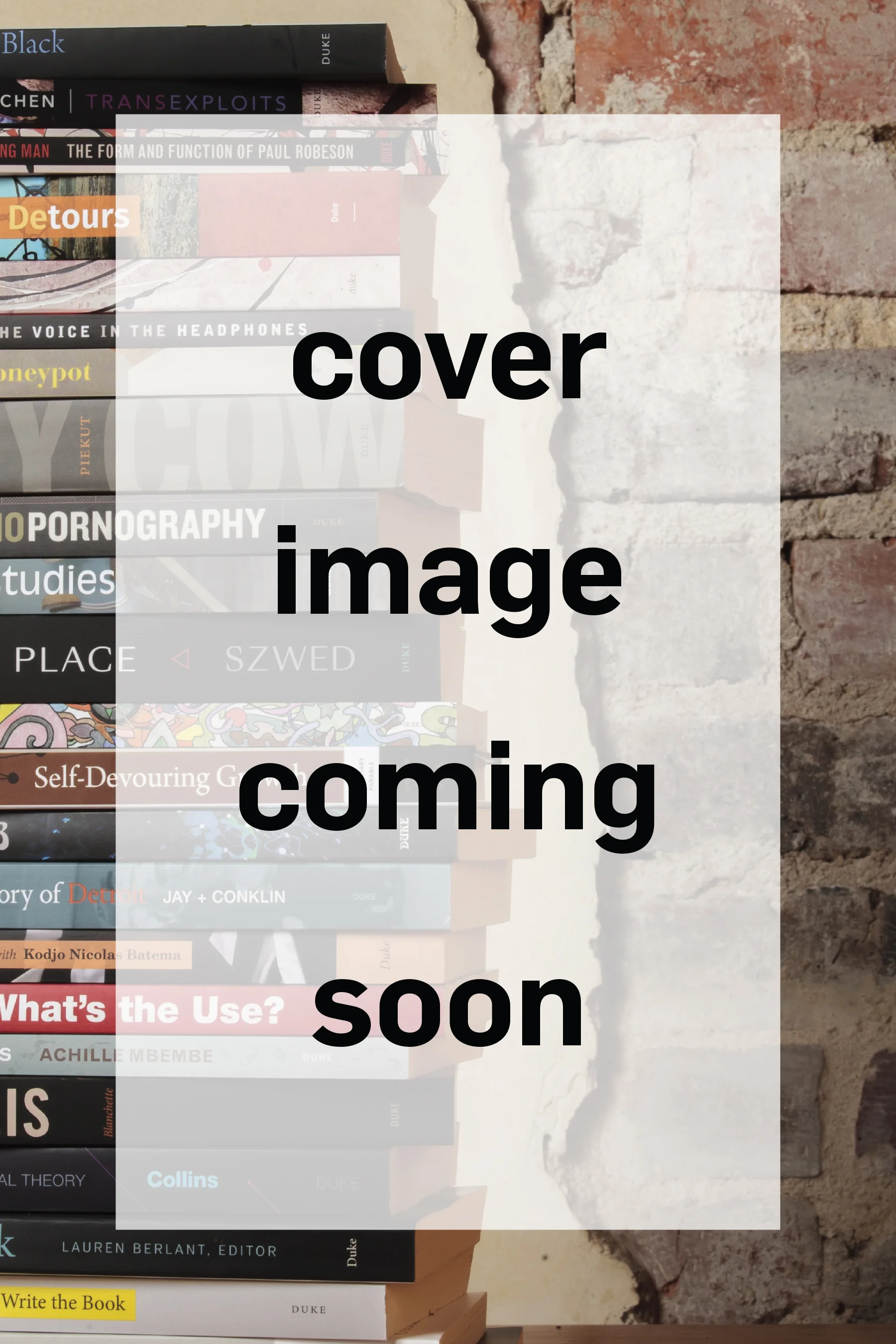 Cover image coming soon cover image